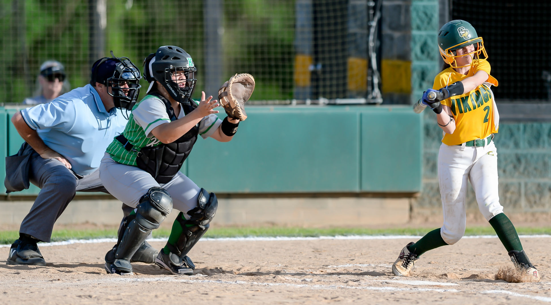 Friday night softball action